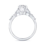 Moissanite Marquise Accent Wedding Set