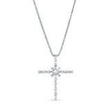 Baguette Diamond Cross Pendant