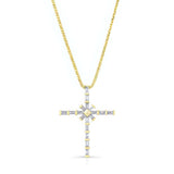 Baguette Diamond Cross Pendant