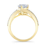 Split Shank Pear Ring