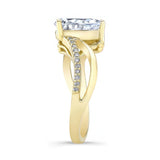 Split Shank Pear Ring