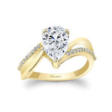 Split Shank Pear Ring