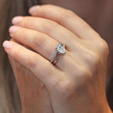 Split Shank Pear Ring