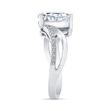 Split Shank Pear Ring