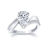 Split Shank Pear Lab Grown Diamond Ring