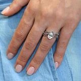 Split Shank Pear Lab Grown Diamond Bridal Set