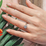 Round Halo Diamond Wedding Set