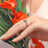 Round Halo Moissanite Wedding Set