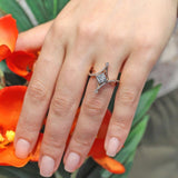 Unusual Princess Cut Engagement Ring