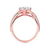 Unusual Princess Cut Engagement Ring