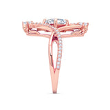 Unusual Princess Cut Engagement Ring