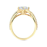 Unusual Princess Cut Engagement Ring