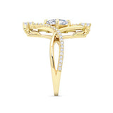 Unusual Princess Cut Engagement Ring