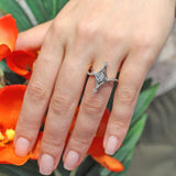 Unusual Princess Cut Engagement Ring