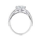 Unusual Princess Cut Engagement Ring