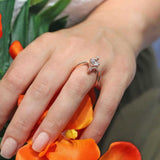 Unusual Round Diamond Ring