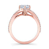 Unusual Round Diamond Ring
