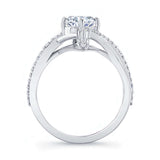 Unusual Round Diamond Ring