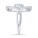 Unusual Round Diamond Ring