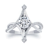 Unusual Round Diamond Ring