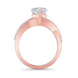 Moissanite Teardrop Ring