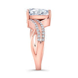 Moissanite Teardrop Ring