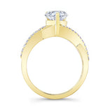 Moissanite Teardrop Ring