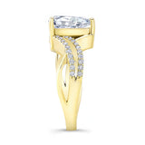 Moissanite Teardrop Ring