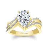 Moissanite Teardrop Ring