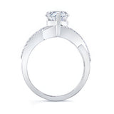 Moissanite Teardrop Ring