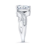 Moissanite Teardrop Ring