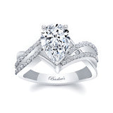Moissanite Teardrop Ring