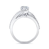 Split Shank Pear Engagement Ring