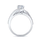 Split Shank Pear Lab Grown Diamond Engagement Ring