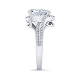 Split Shank Pear Lab Grown Diamond Engagement Ring