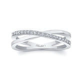 Overlap Diamond Promise Ring