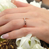 Overlap Diamond Promise Ring