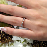 Overlap Diamond Promise Ring