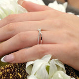 Overlap Diamond Promise Ring