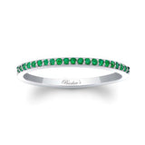Thin Stackable Emerald Band