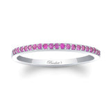Thin Stackable Pink Sapphire Band