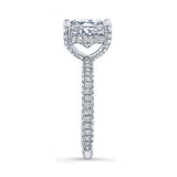 Hidden Halo Moissanite Engagement Ring