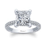 Hidden Halo Moissanite Engagement Ring