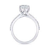 Marquise Engagement Ring With Twisted Band