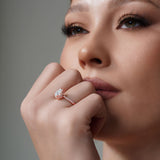 Eva Pear Shaped Halo Ring
