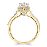2 Carat Pear Shaped Moissanite Halo Ring