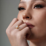 Eva Pear Shaped Halo Ring