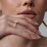 Eva Pear Shaped Halo Ring