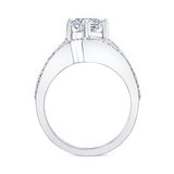 Moissanite Split Shank Wedding Set