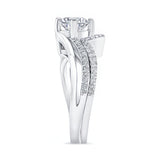 Moissanite Split Shank Wedding Set